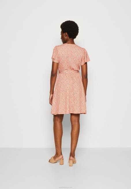 günlük elbise kahverengi/beyaz Anna Field F2023 kadınlar