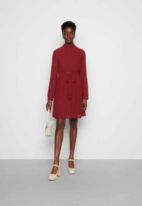 günlük elbise koyu kırmızı Anna Field F2021 kadınlar
