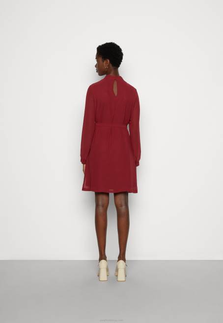 günlük elbise koyu kırmızı Anna Field F2021 kadınlar