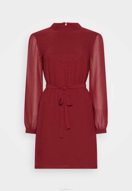 günlük elbise koyu kırmızı Anna Field F2021 kadınlar