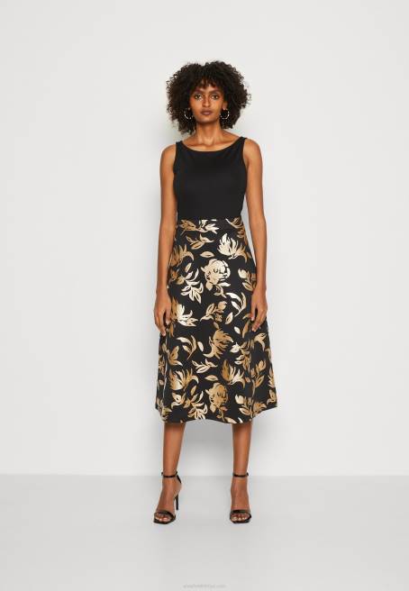 günlük elbise siyah Anna Field F20224 kadınlar