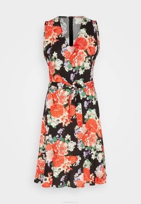 günlük elbise siyah/kırmızı Anna Field F20217 kadınlar