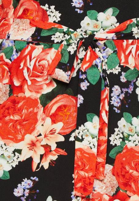 günlük elbise siyah/kırmızı Anna Field F20217 kadınlar