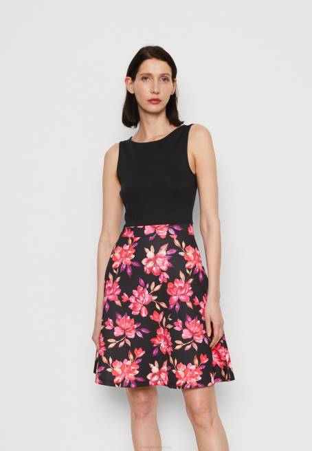 günlük elbise siyah/kırmızı/mor Anna Field F20211 kadınlar