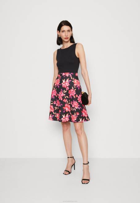 günlük elbise siyah/kırmızı/mor Anna Field F20211 kadınlar