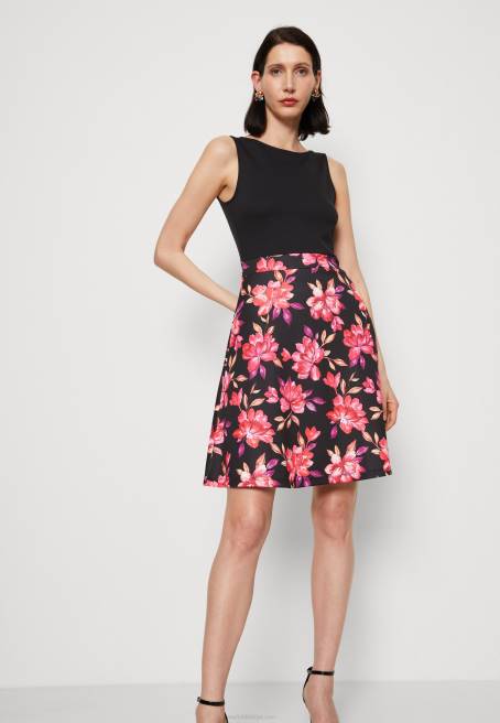 günlük elbise siyah/kırmızı/mor Anna Field F20211 kadınlar