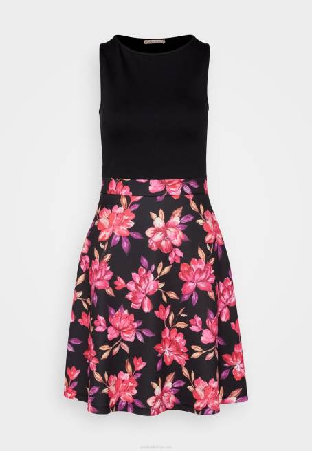 günlük elbise siyah/kırmızı/mor Anna Field F20211 kadınlar