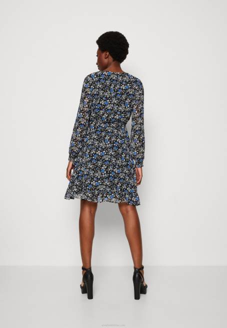 günlük elbise siyah/çok renkli Anna Field F20227 kadınlar