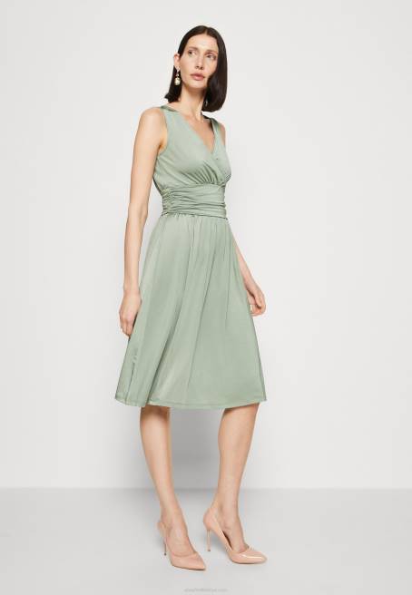 jarse elbise açık yeşil Anna Field F20238 kadınlar