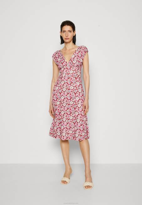 jarse elbise kahverengi/bej/pembe Anna Field F202123 kadınlar