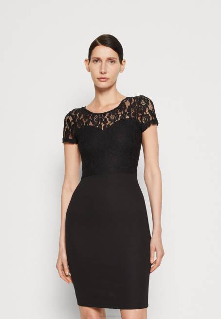 jarse elbise siyah Anna Field F20258 kadınlar