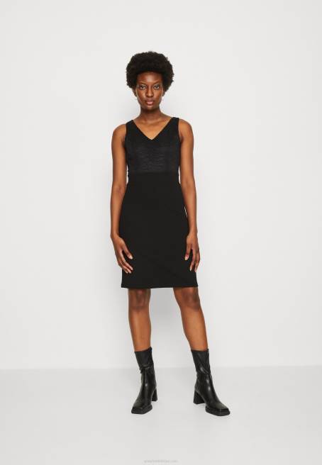 jarse elbise siyah Anna Field F20263 kadınlar