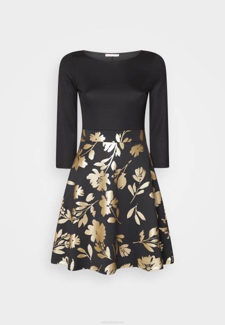 jarse elbise siyah altın Anna Field F202186 kadınlar