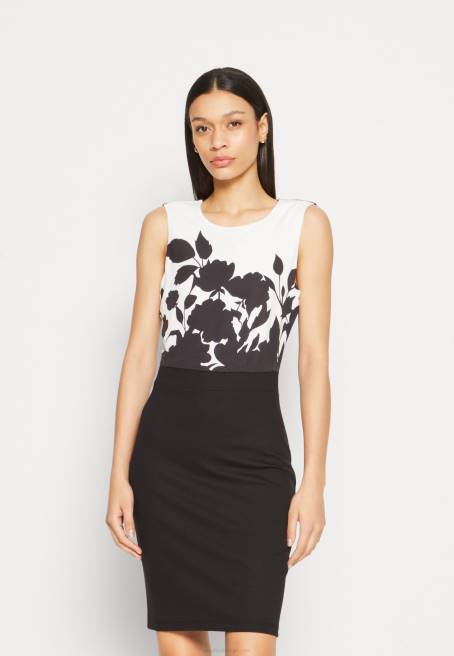 jarse elbise siyah/beyaz Anna Field F202106 kadınlar