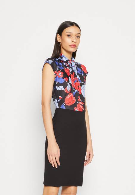 jarse elbise siyah/kırmızı/mavi Anna Field F202184 kadınlar