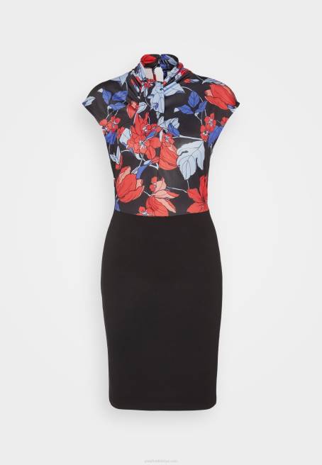 jarse elbise siyah/kırmızı/mavi Anna Field F202184 kadınlar