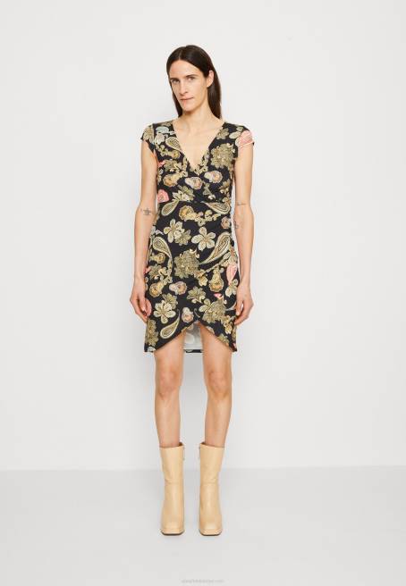 jarse elbise siyah/çok renkli Anna Field F202189 kadınlar