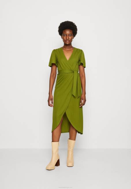 jarse elbise yeşil Anna Field F202138 kadınlar