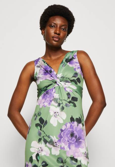 jarse elbise yeşil/mor/beyaz Anna Field F20278 kadınlar