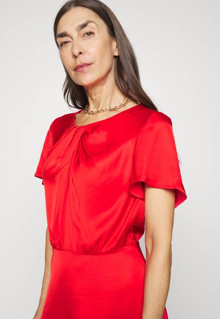 kokteyl elbisesi parti elbisesi kırmızı Anna Field F20262 kadınlar