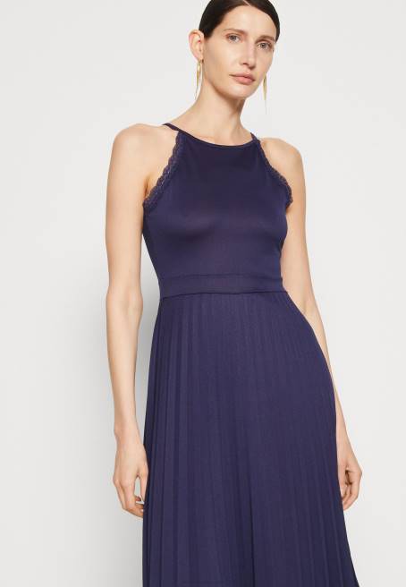 kokteyl elbisesi parti elbisesi koyu mavi Anna Field F20245 kadınlar