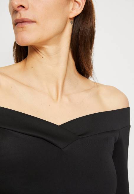 kokteyl elbisesi parti elbisesi siyah/mor Anna Field F20271 kadınlar