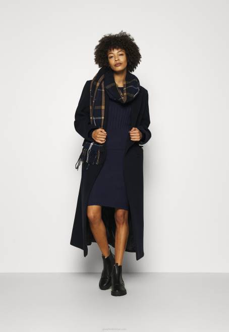 mürettebat ausschnitt ripp top bodycon mini strickkleid shift elbise koyu mavi Anna Field F202205 kadınlar