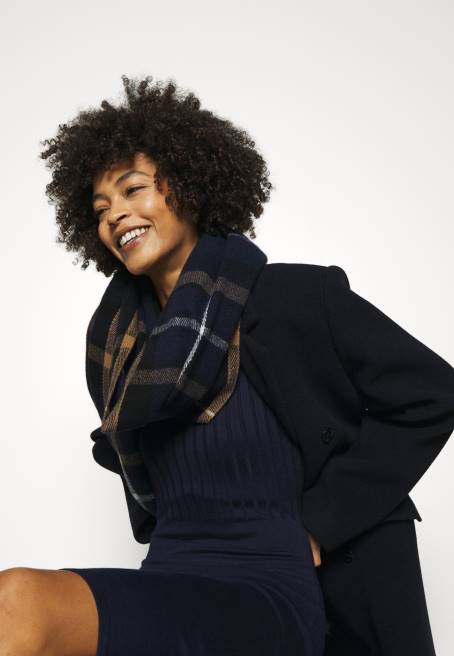 mürettebat ausschnitt ripp top bodycon mini strickkleid shift elbise koyu mavi Anna Field F202205 kadınlar