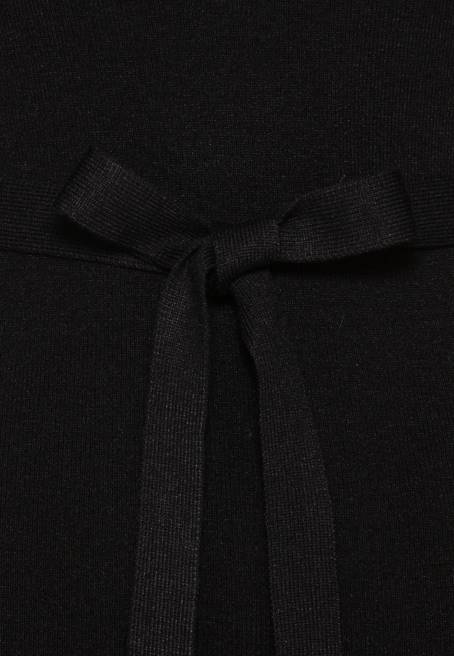 rollkragen ripp mini strickkleid mit grtel jumper elbise siyah Anna Field F202234 kadınlar