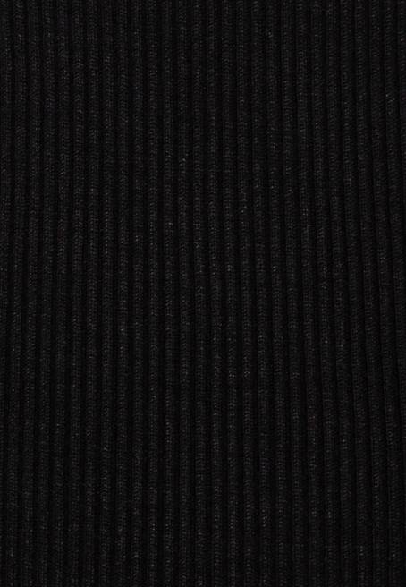 tekne ausschnitt mini strickkleid mit geschweiften rndern jumper elbise siyah Anna Field F202230 kadınlar