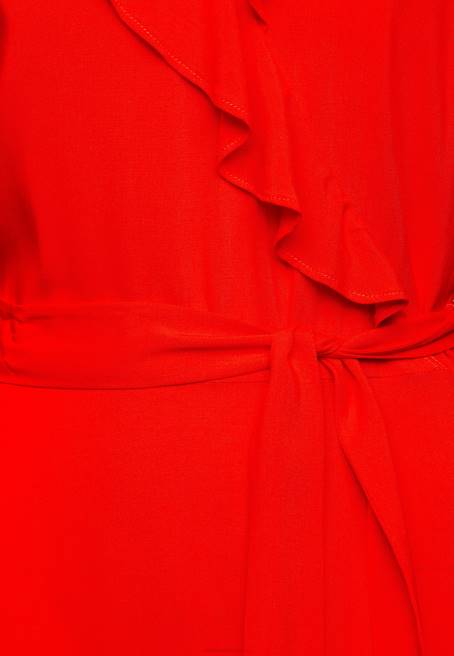 volant midi elbise günlük elbise kırmızı Anna Field F2024 kadınlar