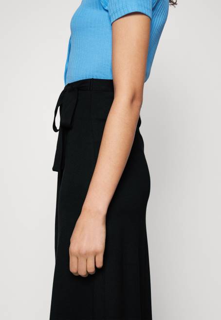 basic anvelop midi etek a-line etek siyah Anna Field F202787 kadınlar