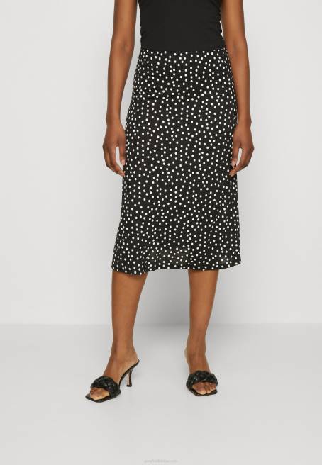 çizgili etek siyah Anna Field F202790 kadınlar