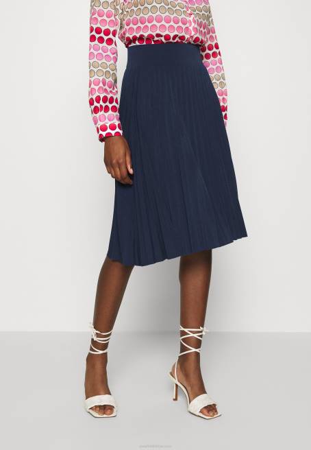 plisse a-line mini etek a-line etek deniz mavisi Anna Field F202774 kadınlar