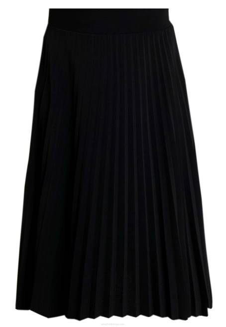 plisse a-line mini etek a-line etek siyah Anna Field F202776 kadınlar