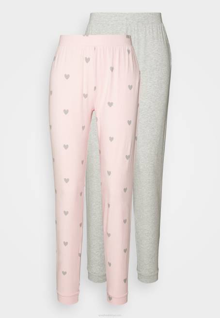 2\'li pijama altı pembe/gri Anna Field F2021076 kadınlar