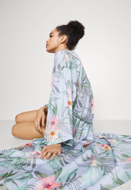 çiçekli bornoz sabahlık mavi Anna Field F2021090 kadınlar