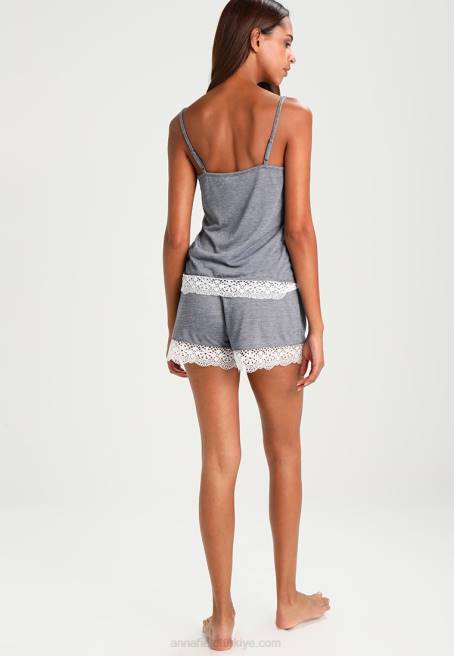 pijama takımı kırık beyaz/lacivert Anna Field F2021060 kadınlar