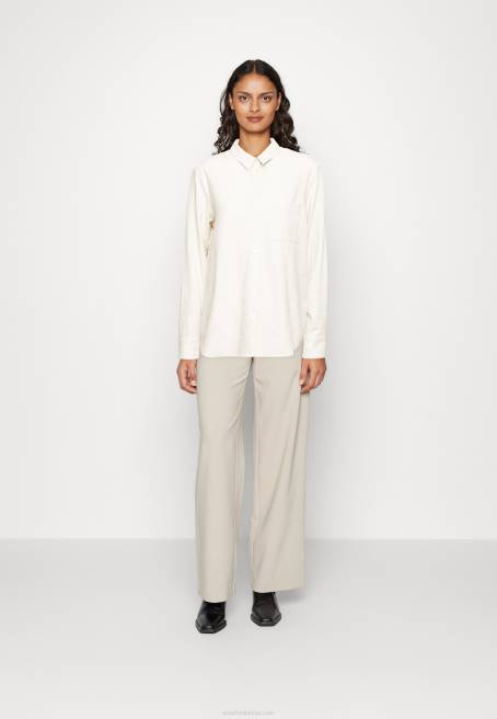 keten karışımlı düğmeli bluz düğmeli bluz bej Anna Field F202680 kadınlar