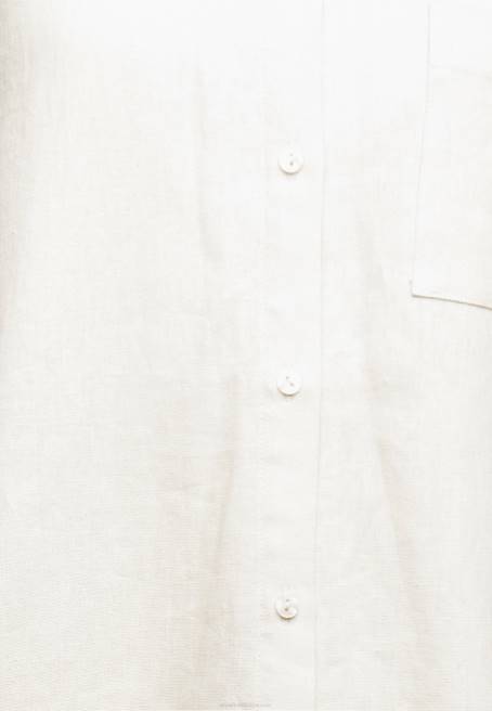 keten karışımlı düğmeli bluz düğmeli bluz bej Anna Field F202680 kadınlar