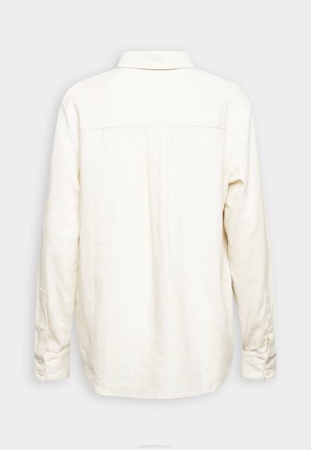 keten karışımlı düğmeli bluz düğmeli bluz bej Anna Field F202680 kadınlar