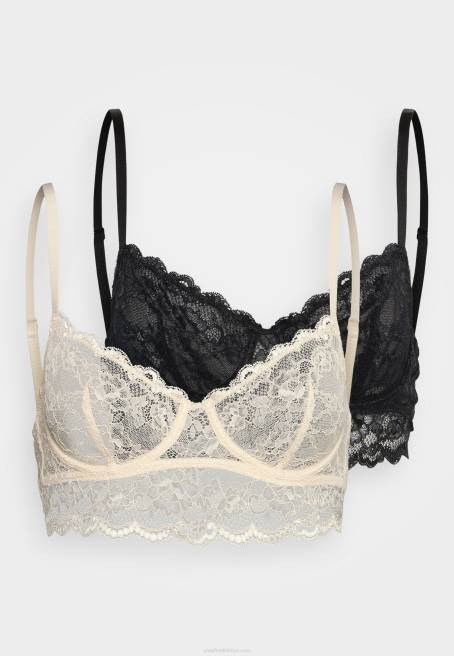 2\'li balenli sütyen pembe/siyah Anna Field F202928 kadınlar