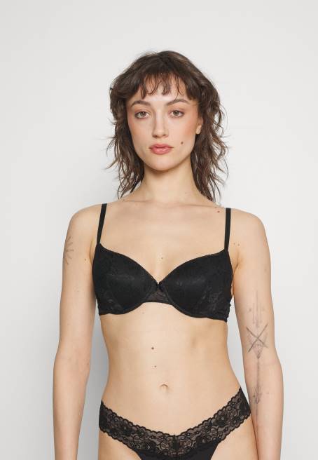 2\'li balenli sütyen siyah/pembe Anna Field F202941 kadınlar