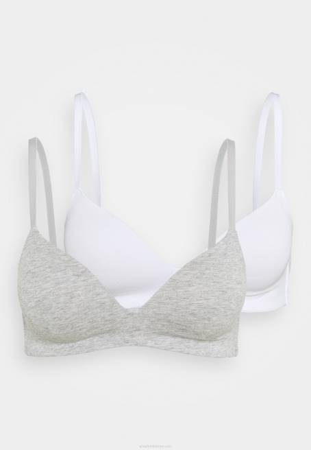 2pp georgia sutyen t-shirt sutyen gri/beyaz Anna Field F202946 kadınlar