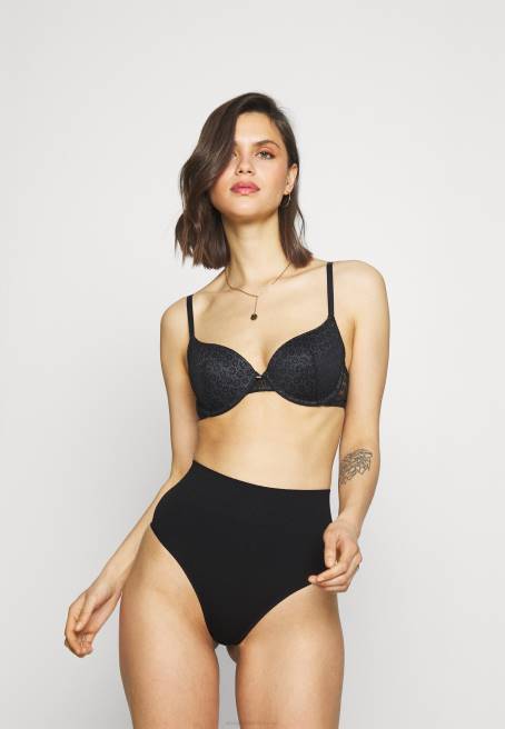 2pp yüksek bel tanga tanga siyah Anna Field F2021012 kadınlar