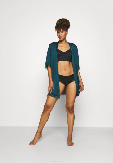 5'li siyah pamuklu ve dantelli külot Anna Field F202954 kadınlar