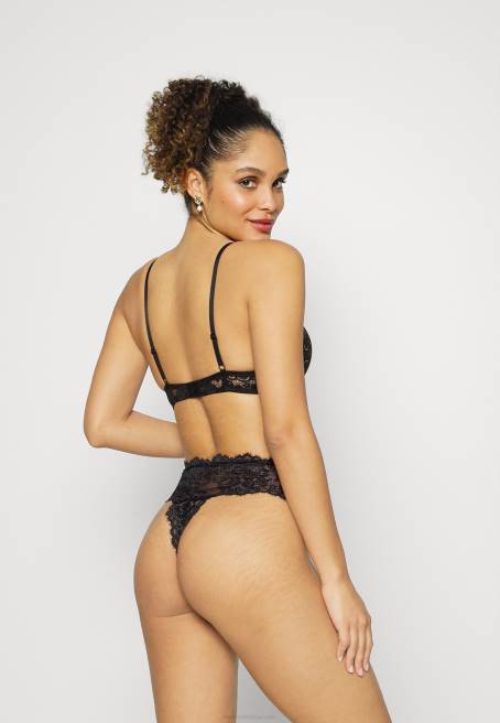 5pp yüksek katlı dantel tanga tanga siyah Anna Field F202969 kadınlar