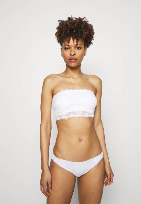 7pp pamuklu ve dantelli brezilya külotu pembe/beyaz/siyah Anna Field F202953 kadınlar