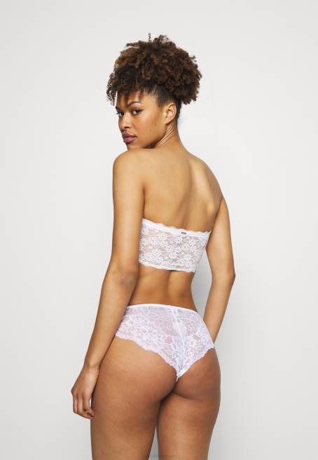 7pp pamuklu ve dantelli brezilya külotu pembe/beyaz/siyah Anna Field F202953 kadınlar