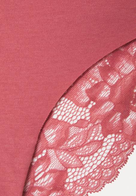 7pp pamuklu ve dantelli brezilya külotu pembe/beyaz/siyah Anna Field F202953 kadınlar